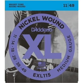 D´Addario EXL115 Nickel Wound Electric Blues/Jazz Rock  .011-.049 - struny na elektrickou kytaru - 1ks