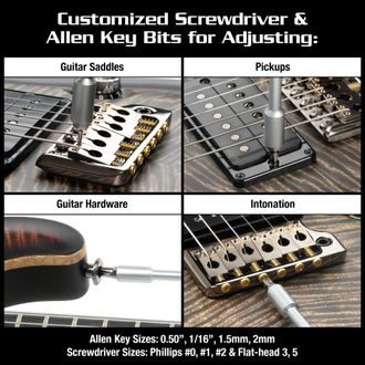 MN252 MusicNomad Premium PRS Guitar Tool Kit nářadí na opravu PRS kytar - 18ks
