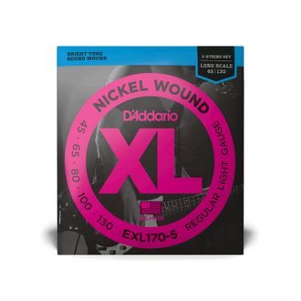 D'ADDARIO EXL170-5 Regular Light .045-.130 - struny na basovou kytaru - 1ks