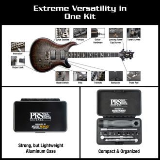 MN252 MusicNomad Premium PRS Guitar Tool Kit nářadí na opravu PRS kytar - 18ks
