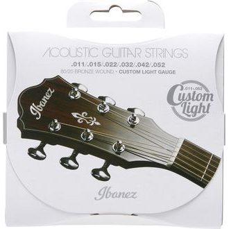 IBANEZ - IACS62C - 80/20 Bronze Coated - .011" - .052" - Custom Light - " potažené " struny na akustickou kytaru - 1ks