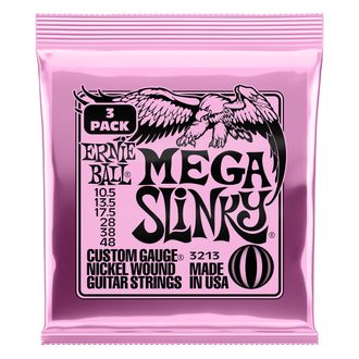 3213 Ernie Ball Nickel Mega Slinky 3 Pack /.0105 - .048 / - struny na elektrickou kytaru 3ks