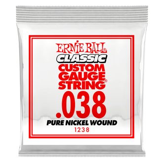 1238 Ernie Ball .038 Classic Pure Nickel Wound Electric Guitar Strings Single - jednotlivá struna - 1ks