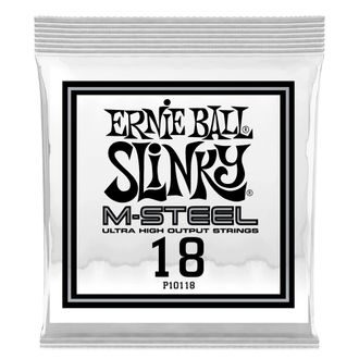 10118 Ernie Ball .018 M-Steel Plain Electric Guitar Strings - jednotlivá struna - 1ks