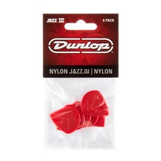 Dunlop Jazz III Nylon 1.38mm - červená - 6ks