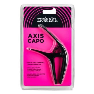 9600 Ernie Ball Axis Capo - Black - kapodastr na elektrickou i akustickou kytaru