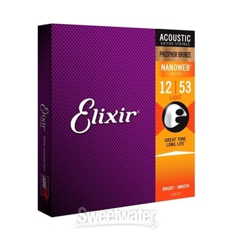 Elixir Acoustic Nanoweb   Light / 12 - 53 / - Phosphor Bronze