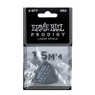 9332 Ernie Ball 1.5mm Black Larg Shield Prodigy Picks - trsátko - 6ks