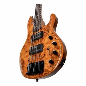 Sterling By MusicMan RAY35HHPB-AM-R2 Poplar Burl - Amber - elektrická baskytara - 1ks