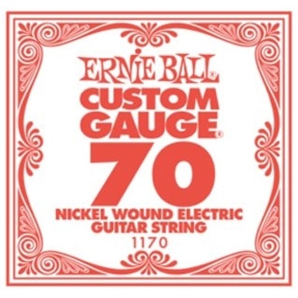 1170 Ernie Ball .070 NICKEL WOUND - jednotlivá struna na elektrickou kytaru - 1ks