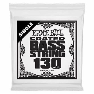 0613 Ernie Ball .130 Coated Nickel Wound Electric Bass String Single - "potažená" jednotlivá struna na basovou kytaru - 1ks