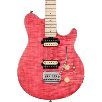 Sterling by MusicMan - ST-AX3FM-STP-M1 - SUB Guitar Axis AX3 Flame Maple - Stain Pink - elektrická kytara - 1ks