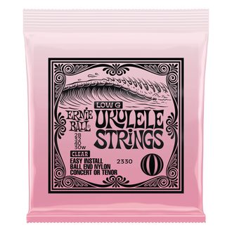 2330 Ernie Ball Concert & Tenor Nylon Ball End Ukulele Strings Wound G - Clear - struny na ukulele - 1ks