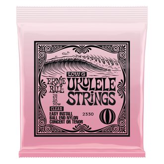 2330 Ernie Ball Concert & Tenor Nylon Ball End Ukulele Strings Wound G - Clear - struny na ukulele - 1ks