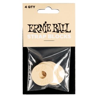 5624 Ernie Ball Strap Blocks 4-Pack - Cream - gumové podložky na pás - 4ks