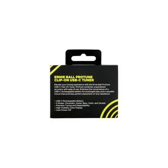 9627 Ernie Ball ProTune USB-C Rechargeable Clip-on Tuner - klipová chromatická ladička -1ks