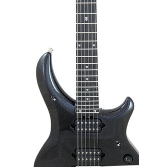 Music Man USA - Majesty 6 - Black Frosting elektrická kytara s chromovým hardwarem LIMITED  - 1ks