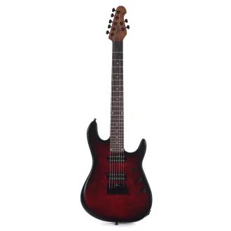 Sterling By MusicMan - RICHARDSON 7-DSBS Cutlass - Dark Scarlet Burst Satin - elektrická kytara - 1ks