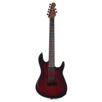 Sterling By MusicMan RICHARDSON 7-DSBS Cutlass, Dark Scarlet Burst Satin - elektrická kytara