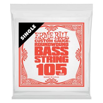 1698 Ernie Ball .105 Nickel Wound Electric Bass String Single - jednotlivá basová struna .105 - 1ks