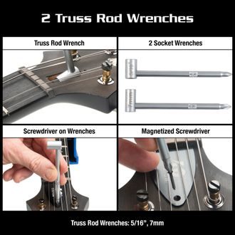 MN252 MusicNomad Premium PRS Guitar Tool Kit nářadí na opravu PRS kytar - 18ks