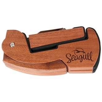 SEAGULL Pro G stand in Sapele hardwood with Seagull logo - kytarový stojan