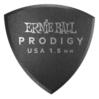 9332 Ernie Ball 1.5mm Black Larg Shield Prodigy Picks - trsátko -1ks