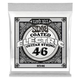 0346 Ernie Ball .046 COATED WOUND NICKEL - " potažená " jednotlivá struna na elektrickou kytaru - 1ks