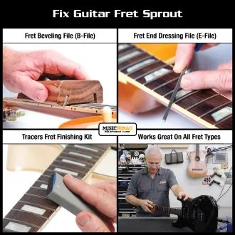 MusicNomad MN871 Fret Sprout Kit - 8 pc. – set na úpravu a leštění pražců - 8ks