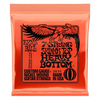 2615 Ernie Ball Skinny Top Heavy Bottom Slinky 7-String Nickel Wound Electric Guitar Strings 10 - 62 Gauge - struny na sedmistrunnou elektrickou kytaru