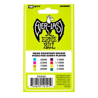 9191 Ernie Ball Everlast Delrin Heavy 0.88mm - kytarová trsátka  1ks