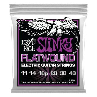 2590 Ernie Ball Super Slinky Flatwound 11-48  - " hlazené " struny na elektrickou kytaru - 1ks