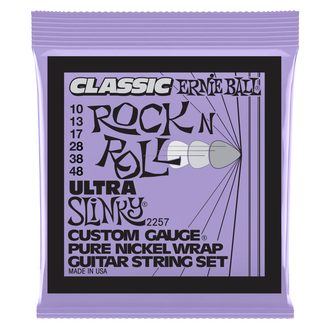 2257 Ernie Ball Ultra Slinky Classic Rock n Roll Pure Nickel Wrap Electric Guitar Strings 10-48 Gauge - struny pro elektrickou kytaru - 1ks