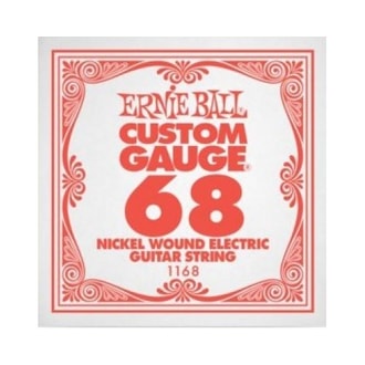 1168 Ernie Ball  .068 Nickel Wound Electric Guitar Strings Single - jednotlivá struna na elektrickou kytaru - 1ks