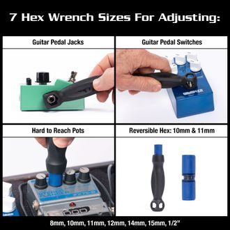 MusicNomad MN286 Pedal Care Kit - sada na údržbu kytarových efektů a pedálů - 12ks