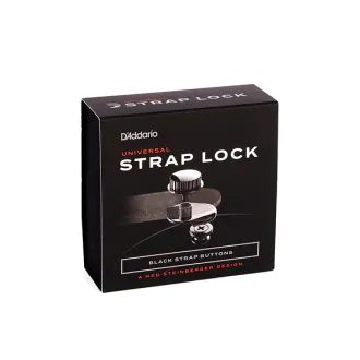 D'ADDARIO PW-SLS-01 - Universal Strap Lock System - Black - zámky na řemen - 2ks