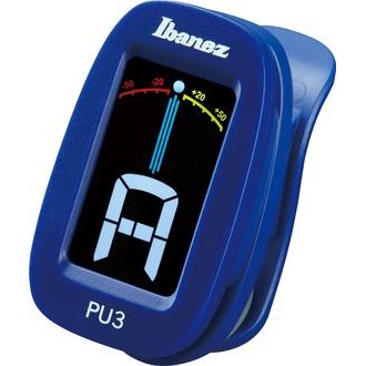 Ibanez PU3-BL - Chromatic / Automatic Clip Tuner - Blue - klipová chromatická ladička - 1ks