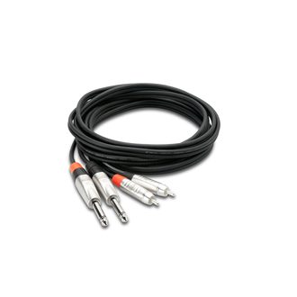 Hosa Technology HPR-010X2 - stereo kabel Pro 2x REAN 1/4 TS - RCA 3 m.