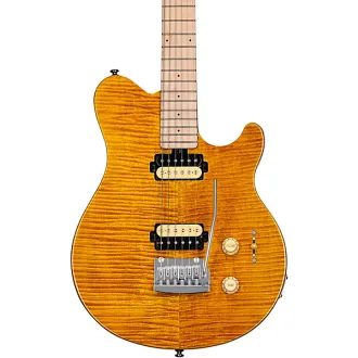 Sterling By MusicMan SUB Axis Trans Gold - Flame Maple Top - elektrická kytara - 1ks