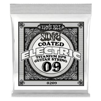 0209 Ernie Ball .009 Slinky Coated Titanium Reinforced Plain Electric Guitar Strings Single - jednotlivá struna - 1ks