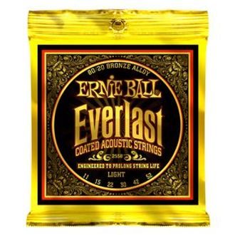2558 Ernie Ball Everlast 80/20 Bronze Light Coated /11-52/ - "potažené" struny na akustickou kytaru