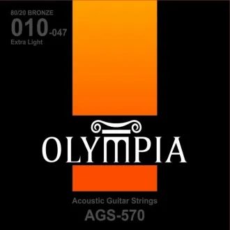 Olympia AGS570 Bronze 80/20 Extra Light - 10-47 - struny na akustickou kytaru - 1ks
