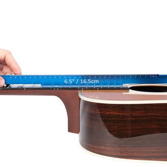 MusicNomad MN820 Tri-Beam 3 'n 1 Straightedge 17.6"(44.7cm), 12"(30.5cm), 6.5"(16.5cm) Ruler & Scale Length Ruler - 1ks