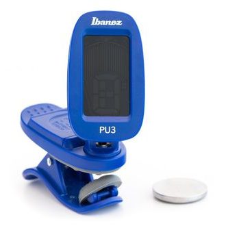Ibanez PU3-BL - Chromatic / Automatic Clip Tuner - Blue - klipová chromatická ladička - 1ks