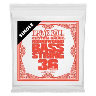 1636 Ernie Ball .036 Nickel Wound Electric Bass jednotlivá basová struna