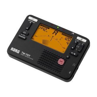 Korg TM-70T Black -  multifunkční ladička pro dechové a smyčcové nástroje - 1ks