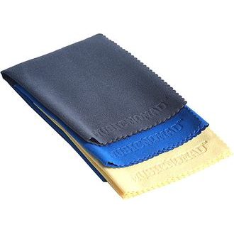 MusicNomad MN203 3 Super Soft Edgeless Microfiber Suede Polishing Cloth Pak - set tří kusů utěrek z mikrovlákna