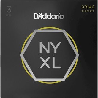 D’Addario NYXL0946 - 3-Pack - .009 - .046  - struny na elektrickou kytaru - 3ks