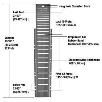 MusicNomad MN801 Fret Shield™ Fretboard Protector Guard pro Gibson Electric Guitar Fret Scale 24.75" / 62.86cm /  - 1ks