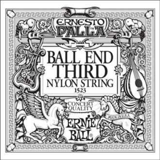 1523 Ernie Ball Black E3 Nylon Classical Ball End - 1ks